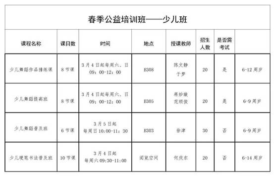 少儿班