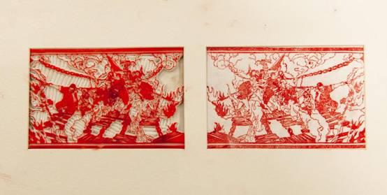 2、中学组美术、手工制作   金奖《飞夺泸定桥》作者：谢采艺 辅导老师：杨国胜  刘杰华 学校：珠海市香樟中学